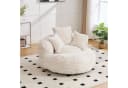 HAUSS SPOLE Schlafsofa Sitzsack Beige Extrabreit mit 3 Kissen Bild 3