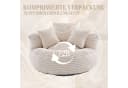 HAUSS SPOLE Schlafsofa Sitzsack Beige Extrabreit mit 3 Kissen Bild 5