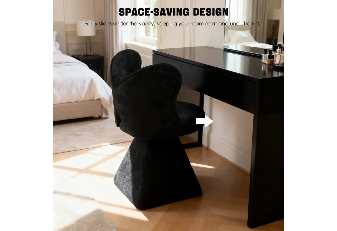 HAUSS SPOLE Relaxsessel Schwarz Chenille-Velours mit Drehfunktion - Bild 5