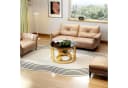 HAUSS SPOLE Couchtisch 2-teiliges Beistelltisch-Set Gold/Schwarz Bild 3