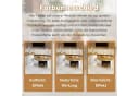 HAUSS SPOLE Couchtisch rund Multifunktionaler Beistelltisch mit Stauraum Natur Bild 5