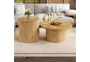 Couchtisch aus Naturholz im skandinavischen Stil Bild 1