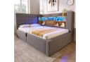 HAUSS SPOLE Stauraumbett 90x200 mit LED & Bettkasten Bild 2