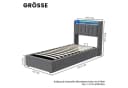 HAUSS SPOLE Polsterbett 90x200 mit Bettkasten und Steckdosen Boxspringbett mit LED-Licht Bild 4