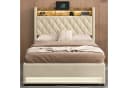 HAUSS SPOLE Polsterbett 140x200cm mit USB, LED-Beleuchtung, Beige Bild 4