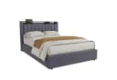 HAUSS SPOLE Polsterbett 140x200 mit Bettkasten und Steckdosen Boxspringbett mit Matratze & LED Bild 3