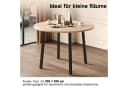 HAUSS SPOLE Esstisch rund klappbar Eiche Metallbeine Bild 5