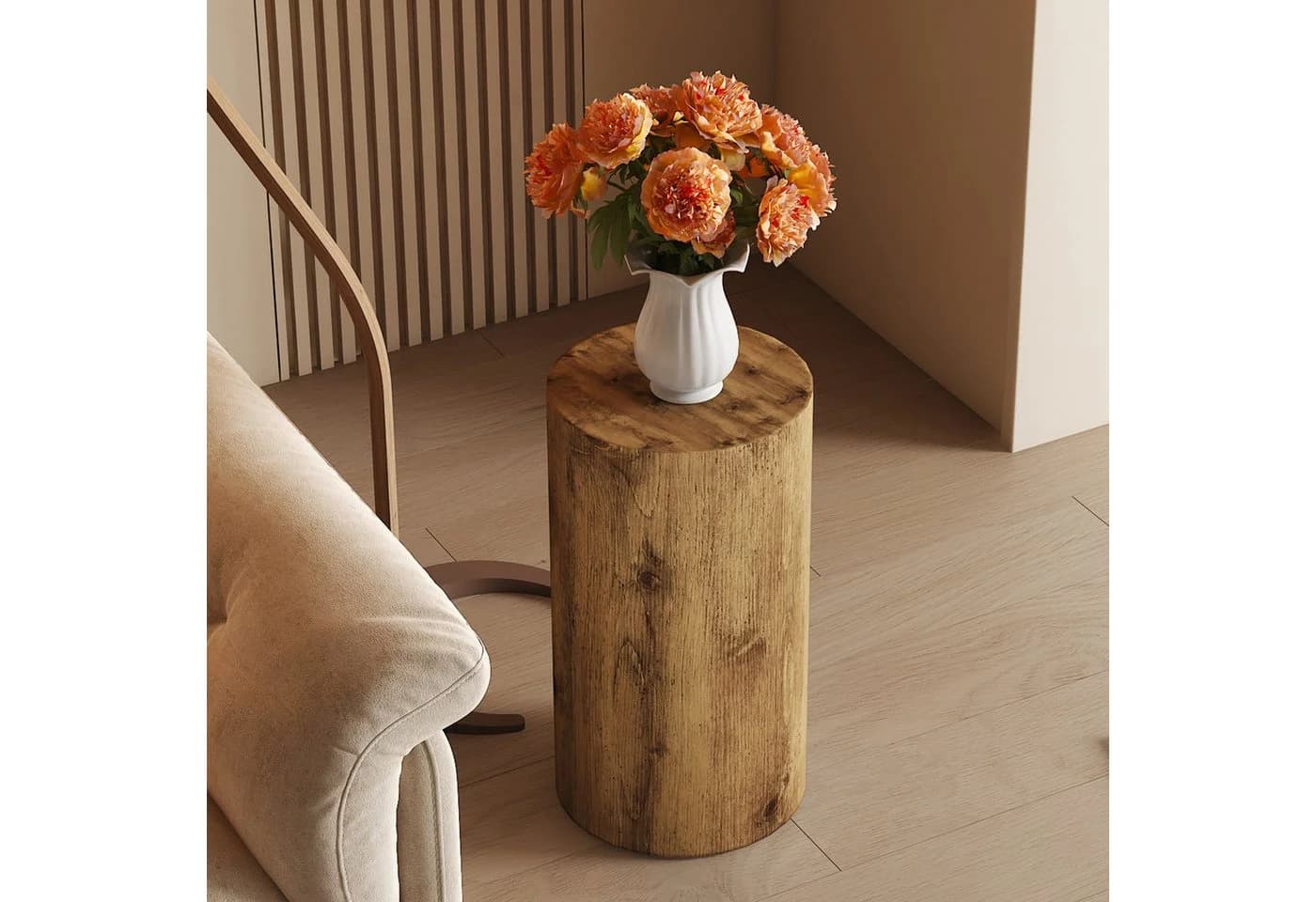 HAUSS SPOLE Beistelltisch Rund Holzoptik MDF - Bild 2