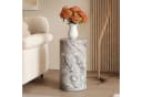 HAUSS SPOLE Couchtisch Rund Marmoroptik Grau Bild 2