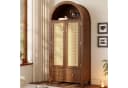 HAUSS SPOLE Kleiderschrank Landhausstil Walnuss mit Rattan & Schubladen Bild 3
