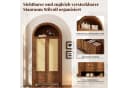HAUSS SPOLE Kleiderschrank Landhausstil Walnuss mit Rattan & Schubladen Bild 5
