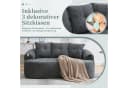 HAUSS SPOLE Loungesofa Grau Chenille Zweisitzer Bild 4