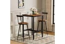 HAUSS SPOLE Bartisch-Set 3-tlg. mit 2 Hockern Industrial Braun/Schwarz Bild 1