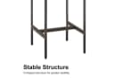 HAUSS SPOLE Bartisch-Set 3-tlg. mit 2 Hockern Industrial Braun/Schwarz Bild 3