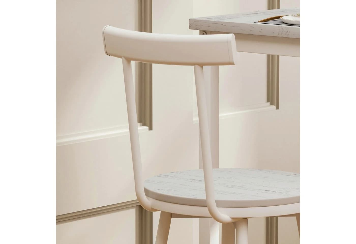 HAUSS SPOLE Bartisch-Set 3-tlg. Weiß mit 2 Hockern - Bild 3