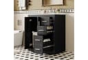 HAUSS SPOLE Waschtisch Schwarz mit Keramikbecken und Soft-Close Bild 3