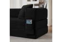 HAUSS SPOLE Schlafsofa 3-Sitzer Schwarz Cord mit Schaumstoff Bild 4