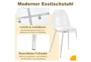 HAUSS SPOLE Esszimmerstuhl 4er Set Transparent Silber Metallbeine Bild 4