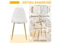 HAUSS SPOLE Esszimmerstuhl 4er Set Transparent Gold Metallbeine Bild 5