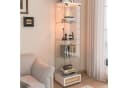 HAUSS SPOLE Vitrine mit LED & Schubladen, weiß, Glas & MDF Bild 1