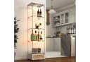 HAUSS SPOLE Vitrine mit LED & Schubladen, weiß, Glas & MDF Bild 2