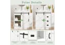 HAUSS SPOLE Waschtischunterschrank Scheunentor-Design mit Keramikwaschbecken Bild 5