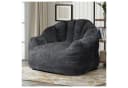 HAUSS SPOLE Loungesessel Rund Schwarz Ergonomisch Flanelloptik Bild 2