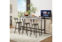 HAUSS SPOLE Bartisch-Set mit 3 Hockern Grau/Schwarz Industrial Bild 1