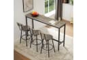 HAUSS SPOLE Bartisch-Set mit 3 Hockern Grau/Schwarz Industrial Bild 2