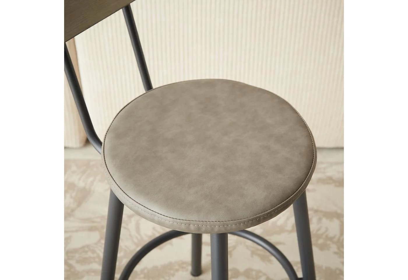 HAUSS SPOLE Bartisch-Set mit 3 Hockern Grau/Schwarz Industrial - Bild 5
