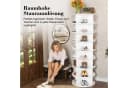 HAUSS SPOLE Drehbares Schuhregal 360° Weiß 8 Ebenen Bild 5