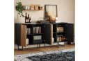 HAUSS SPOLE Sideboard mit Eisenbeinen, 8 Fächer, Natur/Schwarz Bild 1
