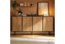 HAUSS SPOLE Sideboard mit Eisenbeinen, 8 Fächer, Natur/Schwarz Bild 2