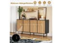 HAUSS SPOLE Sideboard mit Eisenbeinen, 8 Fächer, Natur/Schwarz Bild 4