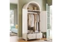 HAUSS SPOLE Kleiderschrank Bogenform Weiß Landhausstil Bild 1