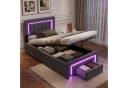 HAUSS SPOLE Polsterbett 90x200 mit LED und Stauraum Bild 3