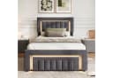 HAUSS SPOLE Polsterbett 90x200 mit LED und Stauraum Bild 4