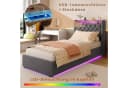 HAUSS SPOLE Polsterbett 90x200 mit LED, Bettkasten und Steckdose Dunkelgrau Bild 5
