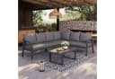 HAUSS SPOLE Gartenlounge-Set Grau für 6 Personen mit Couchtisch Bild 1