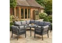 HAUSS SPOLE Gartenlounge-Set 8-tlg. Grau mit Ecksofa und Tisch Bild 1