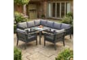 HAUSS SPOLE Gartenlounge-Set 8-tlg. Grau mit Ecksofa und Tisch Bild 3