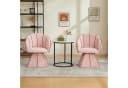 HAUSS SPOLE Drehstuhl Rosa Chenille mit 360° Drehfunktion Bild 1