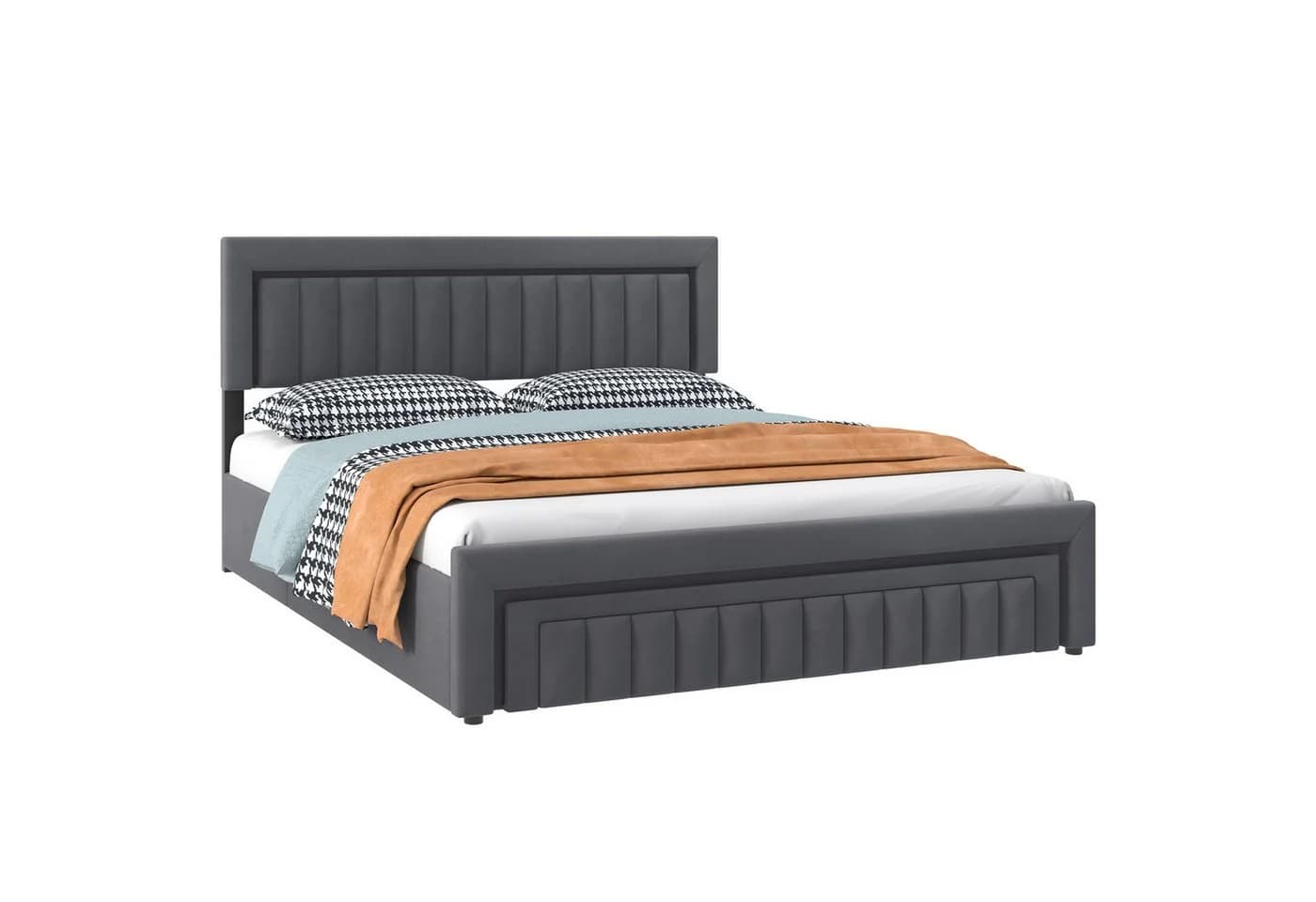 HAUSS SPOLE Polsterbett 160x200 mit Matratze und Stauraum - Bild 5