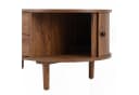 HAUSS SPOLE Couchtisch Oval Nussbaum mit Schiebetüren und Schubladen Bild 5