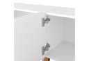 HAUSS SPOLE TV-Schrank Weiß mit Bogenrelief & Metallfüßen Bild 4