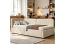 HAUSS SPOLE Polsterbett 90x200 mit Bettkasten Beige Samt Bild 3