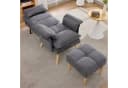 HAUSS SPOLE Relaxsessel mit Fußhocker Grau 5-fach verstellbar Bild 1
