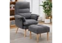 HAUSS SPOLE Relaxsessel mit Fußhocker Grau 5-fach verstellbar Bild 3