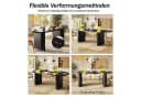 HAUSS SPOLE Esstisch ausziehbar oval Schwarz MDF Metall Bild 5