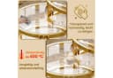 HAUSS SPOLE Couchtisch 2er Set Rund Glas Metall Gold Bild 4